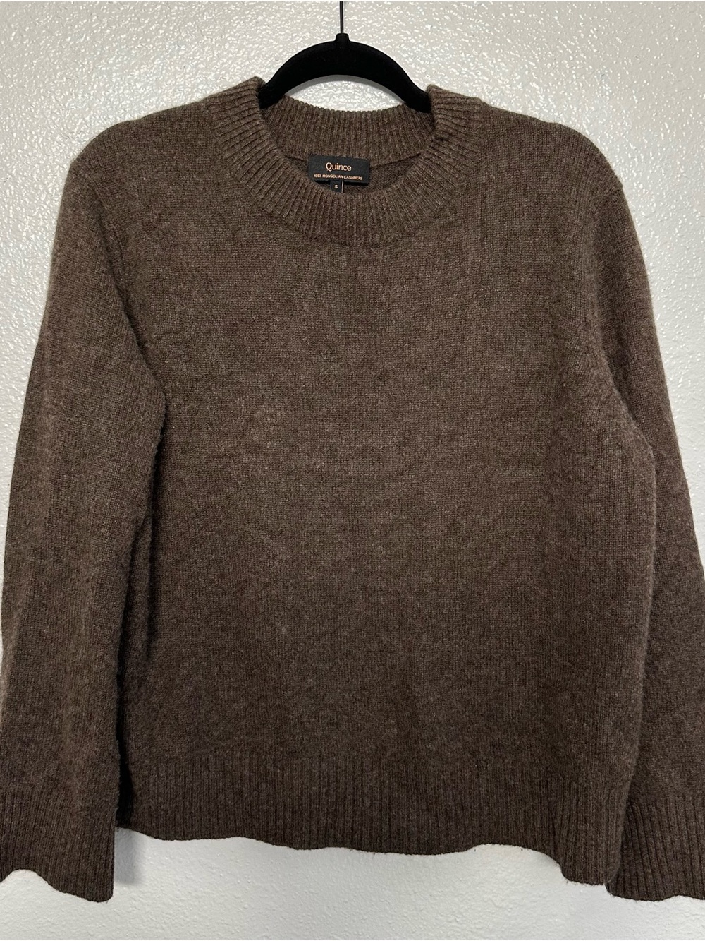 QUINCE Cashmere Crew Sweater (Chocolate)